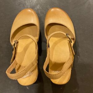 Dansko Tan Tiffani Maryjane wedge sandal